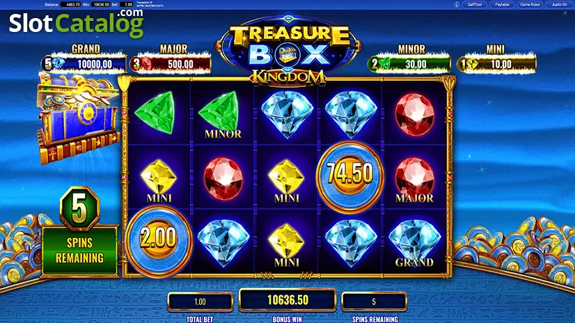Treasure box slot machine